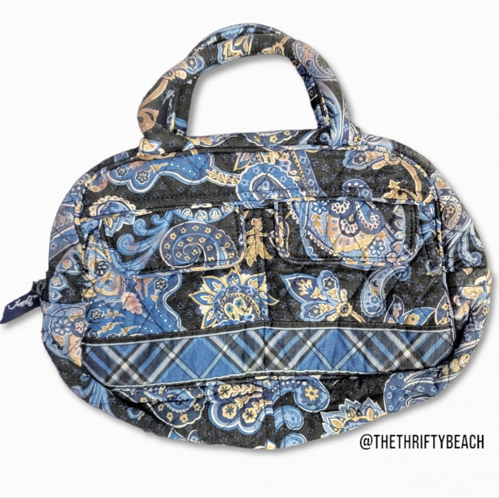 Vera Bradley Windsor Navy Paisley Handbag